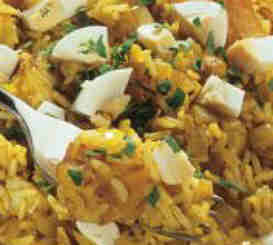 Spiced Kedgeree with Smoked Trout