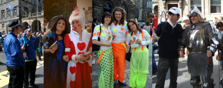 Images of Edinburgh Festival and Blairgowrie